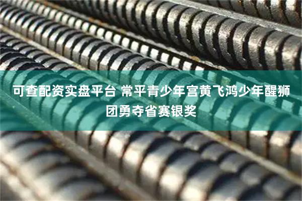 可查配资实盘平台 常平青少年宫黄飞鸿少年醒狮团勇夺省赛银奖
